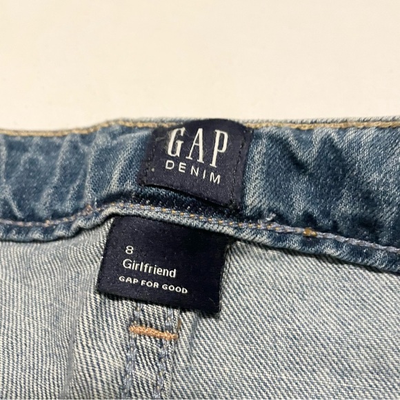 Gap Kids Denim Patch Girlfriend Jeans Size 8 - Picture 6 of 15